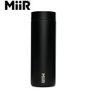 ミアー MiiR タンブラー 蓋 マグカップ コップ 保温 保冷 ダブルウォール 360 Traveler Black 16oz/473ml TRV1SV16002 MII0840150801450 国内正規品