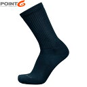 POINT6 ポイント6 メンズ レディース 靴下 ソックス メリノウール Classic Casual Light Crew Black 中厚手 ライトクッシ...