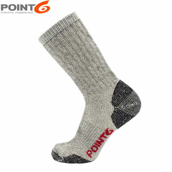 Rakuten - POINT6 ポイント6 靴下 ソックス Core Extra Heavy Crew Black メリノウール 足裏クッション P62660BLA