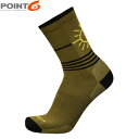 POINT6 ポイント6 メンズ レディース 靴下 ソックス メリノウール Rising Sun Ultra Light 3/4 Crew Coyote Brown 薄手 ウルトラライト 3/4クルー P66808CYTBRW(4)
