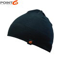 POINT6 ポイント6 メンズ レディース 帽子 ビーニー ニット帽 Single Layer Beanie Black メリノウール P67002BLA