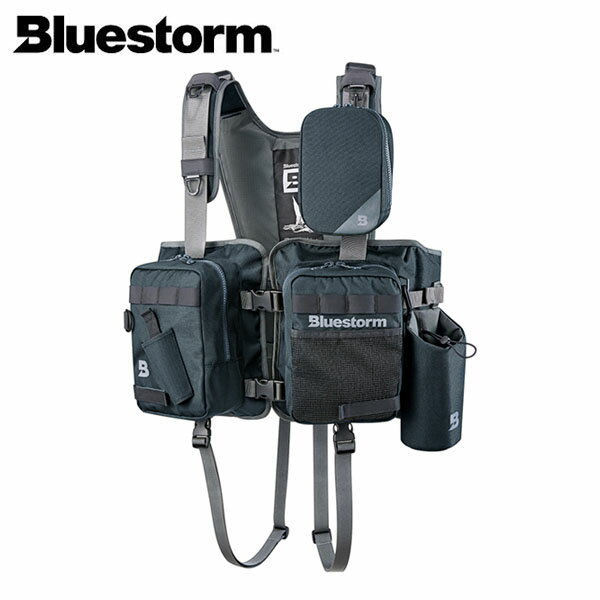 Fly Vest - ブルーストーム BLUESTORM 固形式ライフジャケット フィッシングベスト L2-BSJ46 Reカイキアス ラヴァブラック ゲームベスト 高階救命器具 BLUL2BSJ46LBL