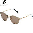 バニーウォーク BUNNY WALK 偏光サングラス BW-0281C アッシュベージュ(HC-BROWN/POPUP LENS) 6カーブ ジールオプティクス...