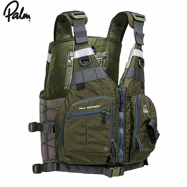 パーム Palm 固型式ライフジャケット PFD Kola Angler コラアングラー Olive L3-KA23 ISO承認品 カヌー カヤック 高階救命器具 PALL3KA23OLV