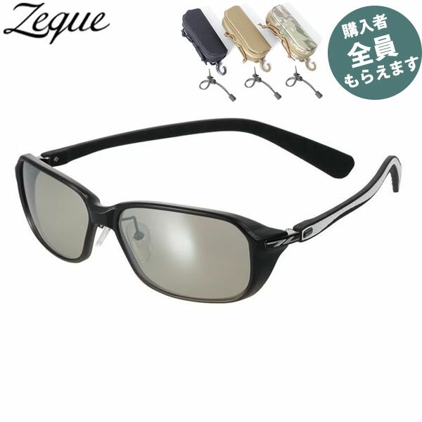 Zeque ゼクー 偏光サングラス【眼鏡ケースプレゼント】 F-2188 ティーダ #グラデーション/ホワイト TVS/SM TALEX タレックス ジールオプティクス ZEAL OPTICS PRGREF2188