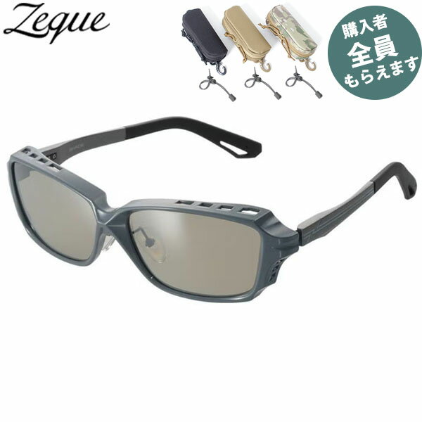 Zeque ゼクー 偏光サングラス【眼鏡ケースプレゼント】 F-2246 シェイド #アルパイングレー TVS/SM TALEX タレックス ジールオプティクス ZEAL OPTICS PRGREF2246