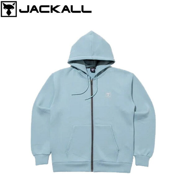 ジャッカル ジャージージップアップロゴフーディ サックスブルー JACKALL JAC011