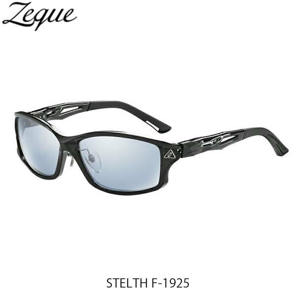 タレックス サングラス レディース ゼクー Zeque ZEAL OPTICS 偏光サングラス F-1925 STELTH CLEAR BLACK MASTER BLUE／SILVER MIRROR ステルス GLE4580274168799