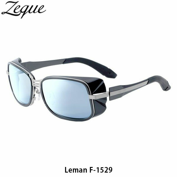 Zeque ZEAL OPTICS ゼクー ジールオプティクス 偏光サングラス 偏光グラス 釣り フィッシング Leman レマン F-1529 マットブラック/マットシルバー トゥルービュースポーツ/シルバーブルーミラー GLE4580274169673 1