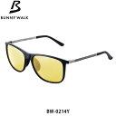 BUNNY WALK 偏光サングラス バニーウォーク BW-0214Y フレーム マットブラック レンズ YELLOW / NIGHT LENS アウトドア ス...