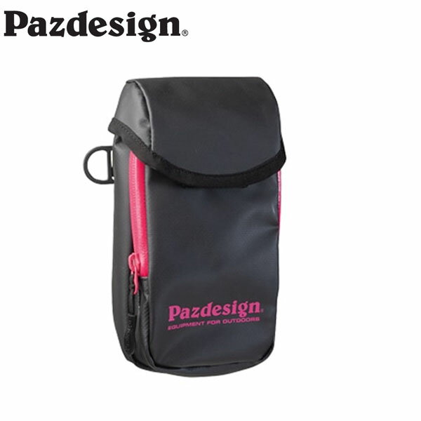 パズデザイン Pazdesign ポーチ 小物収納 ターポリンモバイルポーチ2 ブラックピンク PAC-319 釣り フ..