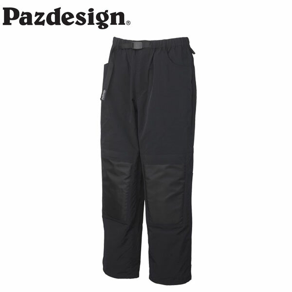 パズデザイン Pazdesign フィッシングパンツ ニーガードパンツ ブラック SPT-017 膝保護パッド 釣り フ..