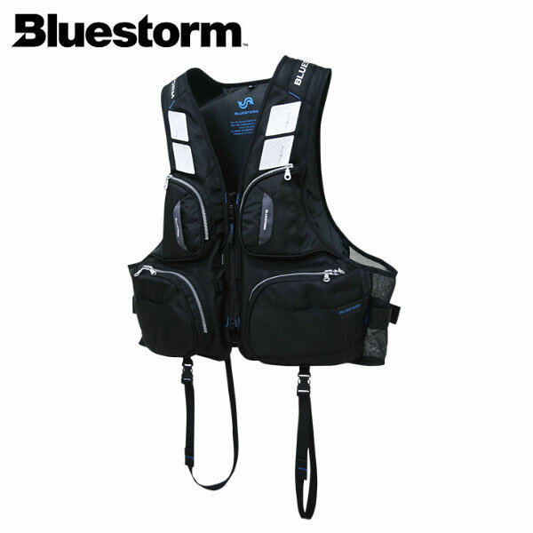 BLUESTORM ブルーストーム 固型式ライフジャケット ハイタイド HIGH TIDE Black 日本小型船舶検査機構性能鑑定適合品 L2 BSJ-180R 高階救命器具 BLUBSJ180RBLK