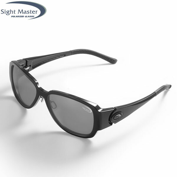 サイトマスター 偏光サングラス 釣り 偏光レンズ メガネ ラクリマブラック スーパーライトグレー(SWRレンズ) 6カーブ フィッシング アウトドア Sight Master SIG775132153201