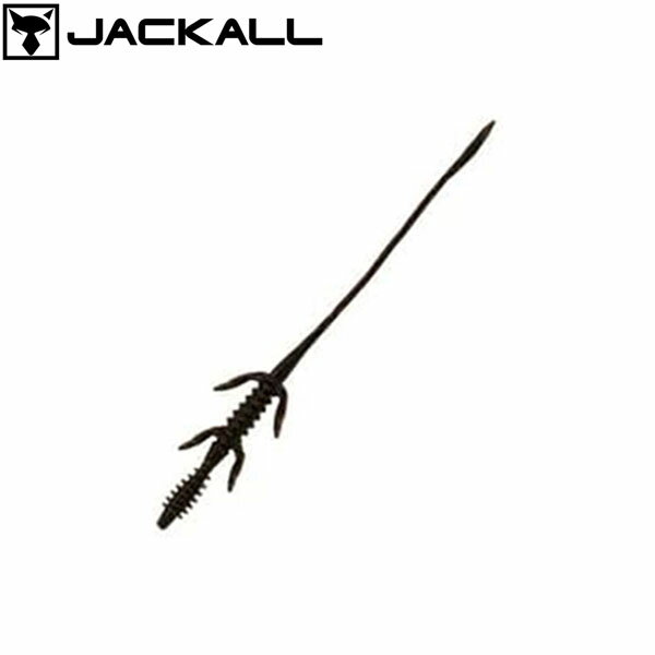 ジャッカル JACKALL ビンビン ワームトレーラー 鯛コームピン F116 真っ黒レッドフレーク JAC4525807198737