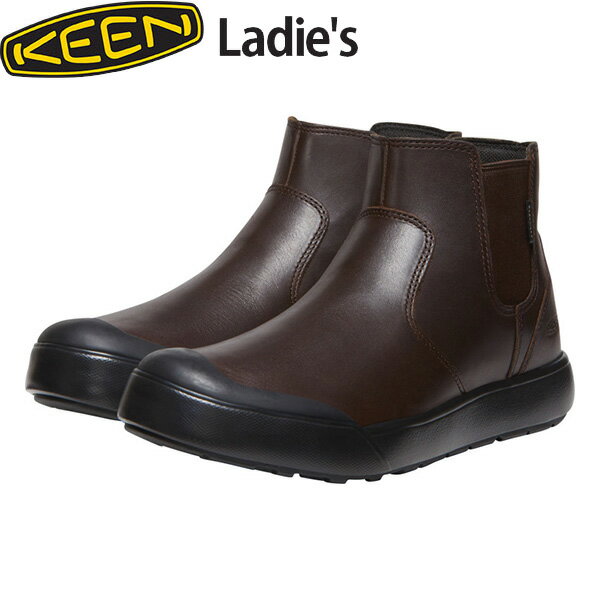 KEEN レディース ブーツ エレナ チェルシー ウォータープルーフ 1027863 Women ELENA CHELSEA WP Bison/Black KEE1027863