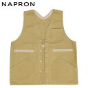 ナプロン NAPRON ベスト エプロン メンズ レディース HUNTING VEST APRON B.BEIGE Z-NPAP3125S1BBE