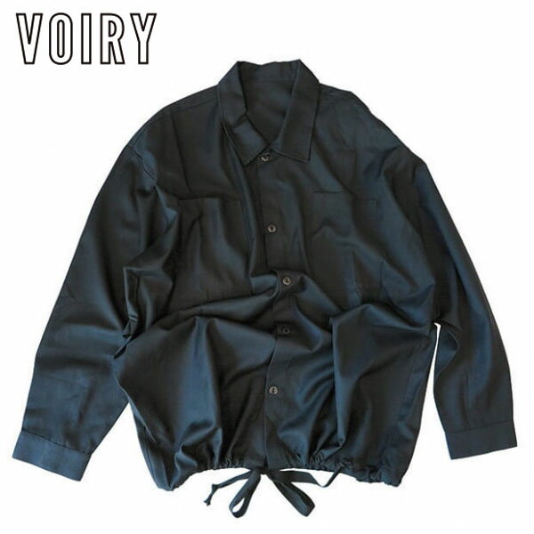 ヴォイリー VOIRY ドクターシャツ DS10204878-1 DOCTOR SHIRTS-CORD_LUX INK BLACK オーバーサイズシャツ メンズ...