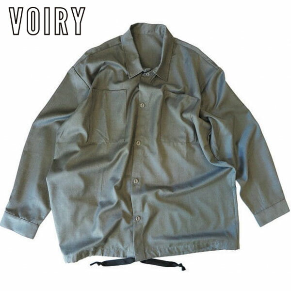 ヴォイリー VOIRY ドクターシャツ DS10204878-2 DOCTOR SHIRTS-CORD_LUX MIX GRAY オーバーサイズシャツ メンズ ...