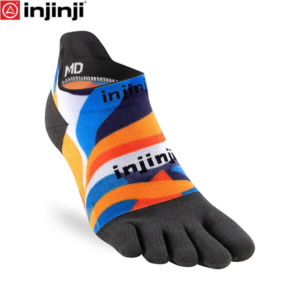 injinji インジンジ 261410 ボタニック スペクトラムランライトウェイトノーショウ 五本指ソックス 靴下 アウトドア ランニング INJ261410BOT
