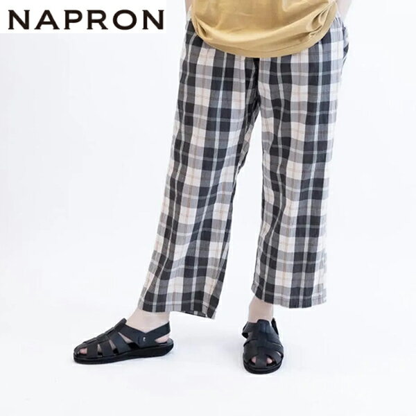 ナプロン NAPRON NP-PT37-26S パンツ SAMUE MONPE IVORY CHECK NPPT3726SIC15