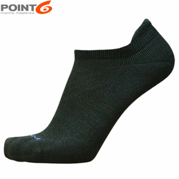 樂天商城 - POINT6 ポイント6 靴下 ソックス Dash Extra Light No Show Tab BLACK エクストラライトクッション ノーショウ P62254BLA
