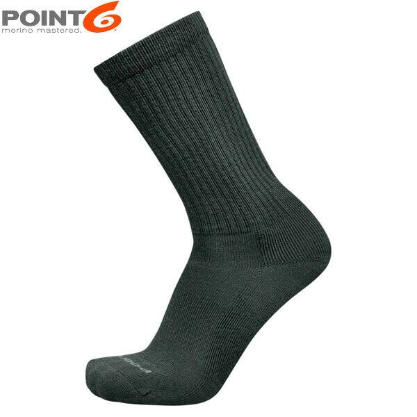 Rakuten - POINT6 ポイント6 靴下 ソックス Classic Casual Light Crew GRAY 中厚手 ライトクッション クルー丈 P62631GRY