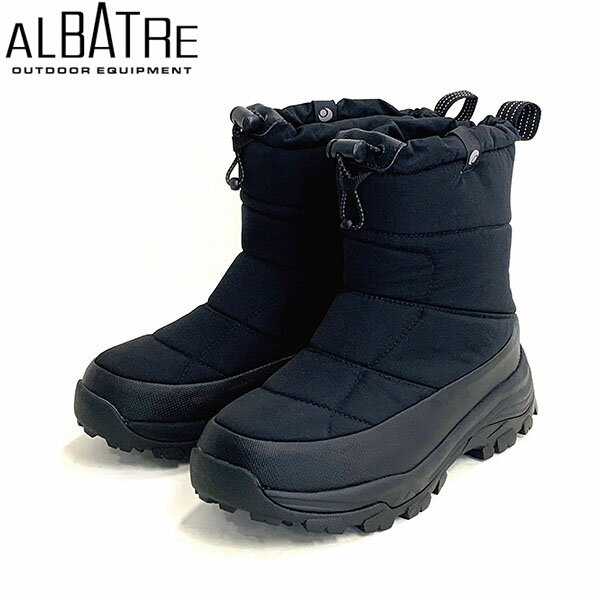 AL-WPM1900ウィンターブーツブラックシンプルなアウトドアスタイルのユニセックス・ウインターブーツ。ソールは特殊な防滑ソール「IceBrakeSole」を採用し寒冷地でのアイスバーンでも安心です。アッパーには防水加工・撥水防汚加工が施...