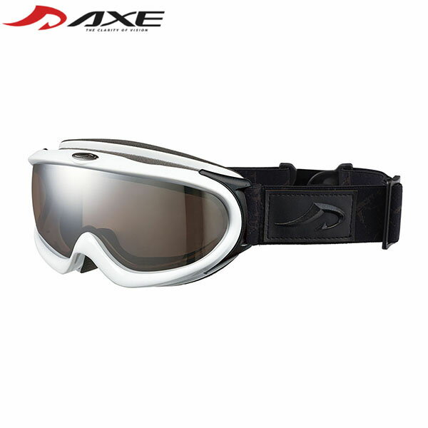AXE アックス メンズ スノーゴーグル UVカット ホワイト AX888WMD スキー スノーボード UVカット AXEAX888WMDWT