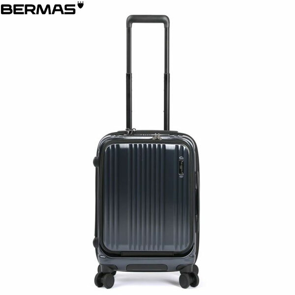 バーマス BERMAS キャリーケース スーツケース INTER CITY フロントオープン35L 48cm ネイビー 60520 出張 旅行 ビジネス BER6052060