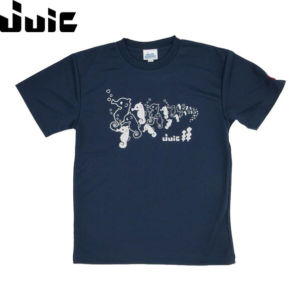 JUIC ジュウイック ユニセックス 卓球 Tシャツ 半袖 シーホースT ネイビーシルバー...