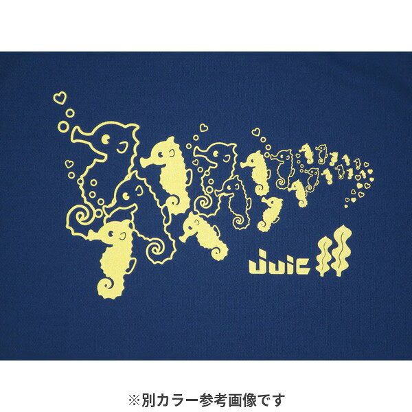 JUIC ジュウイック ユニセックス 卓球 Tシャツ 半袖 シーホースT ネイビーシルバー...