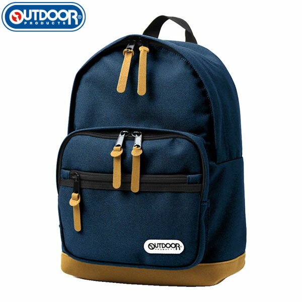 OUTDOOR - アウトドアプロダクツ OUTDOORPRODUCTS OD 底スエード デイパックS 7L ネイビー リュック ユニセックス レディース メンズ 旅行 通学 OUT6264060