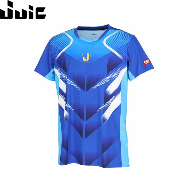 Table Tennis - ジュウイック JUIC 卓球ウェア ゲームシャツ ユニセックス JUIC ル・コンテ (男女兼用) ブルー JUC5678BL