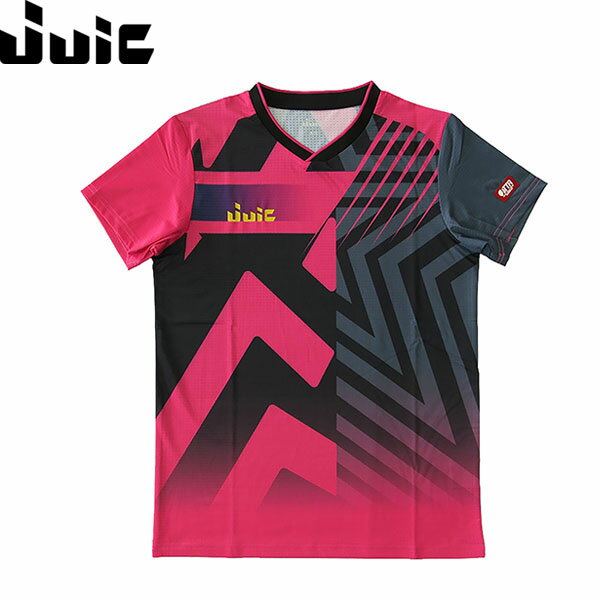 ジュウイック JUIC 卓球ウェア ゲームシャツ ユニセックス フォルムS ブラックピンク JUC5680BP