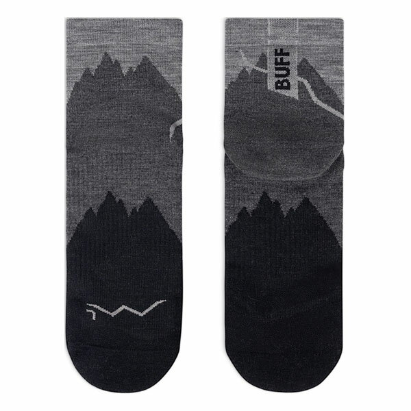 バフ Buff 靴下 ソックス SOCKS LW MERINO WOOL QUARTER LWQ3 BLACK S スポーツソ...