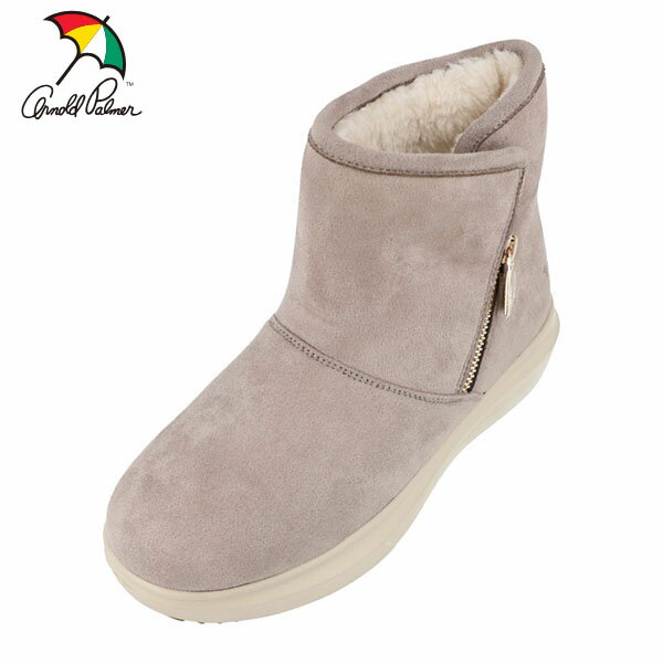 Thick Sole - アーノルドパーマー レディース ブーツ スエード調ボア厚底ロング グレー AL7518 カジュアル シューズ Arnold Palmer ANPAL75186