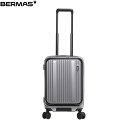 バーマス BERMAS キャリーケース スーツケース INTER CITY2 フロントオープン47c シルバー カジュアル 出張 旅行 BER6056122(4)