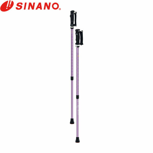 Rakuten - シナノ SINANO 杖 ステッキ もっと安心2本杖 パープル 転倒防止 滑りにくい ウェルネス SIN4959431201288