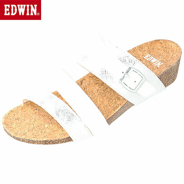 エドウィン EDWIN サンダル レディース ヒールサンダル シルバー EW6012 カジュアル シューズ EDWEW6012902