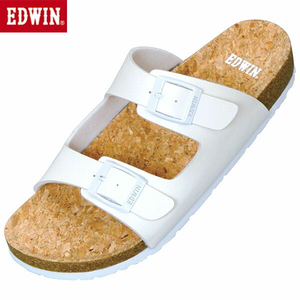 Rakuten - エドウィン EDWIN サンダル レディース フットベット ホワイト EW9462 カジュアル シューズ EDWEW94622