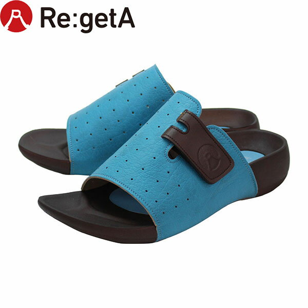 リゲッタ Re:getA ルームシューズ サンダル 室内履き ユニセックス メンズ レディース R68E ルームサンダル ブルー RGTR68EBLU