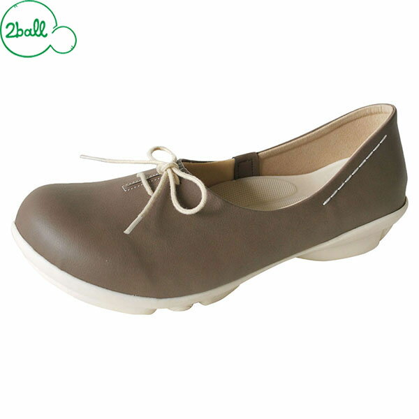 2ball ツヴォル TB-102 プレーンシューズ レディース リボンパンプス グレー RGTTB102GRY