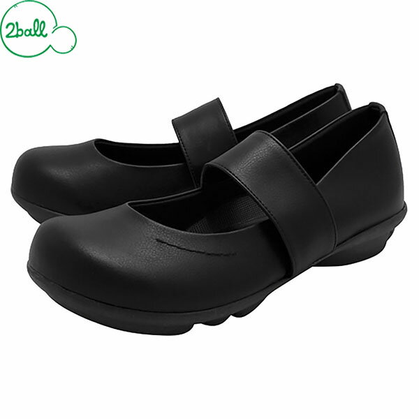 2ball ツヴォル TB109 カジュアルシューズ レディース ワンベルトシューズ ブラックブラック RGTTB109BLKBLK