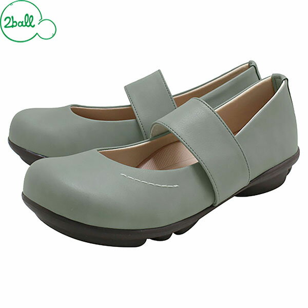 2ball ツヴォル TB109 カジュアルシューズ レディース ワンベルトシューズ グレーブルー RGTTB109GBL