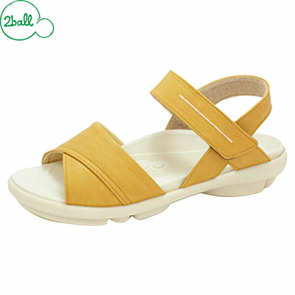 2ball ツヴォル TB-201 サンダル レディース バックストラップサンダル イエロー RGTTB201YEL