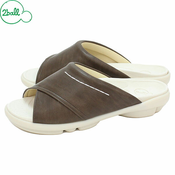 2ball ツヴォル TB202 サンダル レディース スライドサンダル ダークブラウン RGTTB202DBR