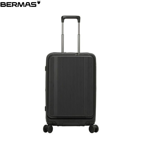 樂天商城 - バーマス BERMAS スーツケース キャリーケース 静音キャスター INTER CITY BS フロントオープン57c 54L マットブラック 拡張機能 BER6055610