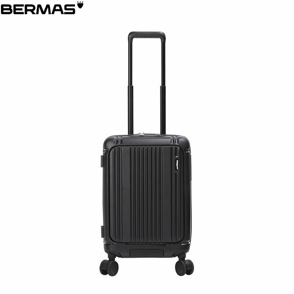バーマス BERMAS スーツケース キャリーバッグ キャリーケース INTER CITY2 PRO ワンタッチフロントオープン48c マットブラック ビジネス 出張 旅行 BER6056610