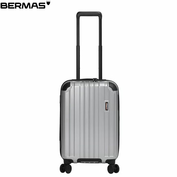 Rakuten - バーマス BERMAS キャリーケース スーツケース 静音キャスター BM HERITAGE3ファスナー48cm 37L シルバー トラベル カジュアル 出張 旅行 静か BER6054022